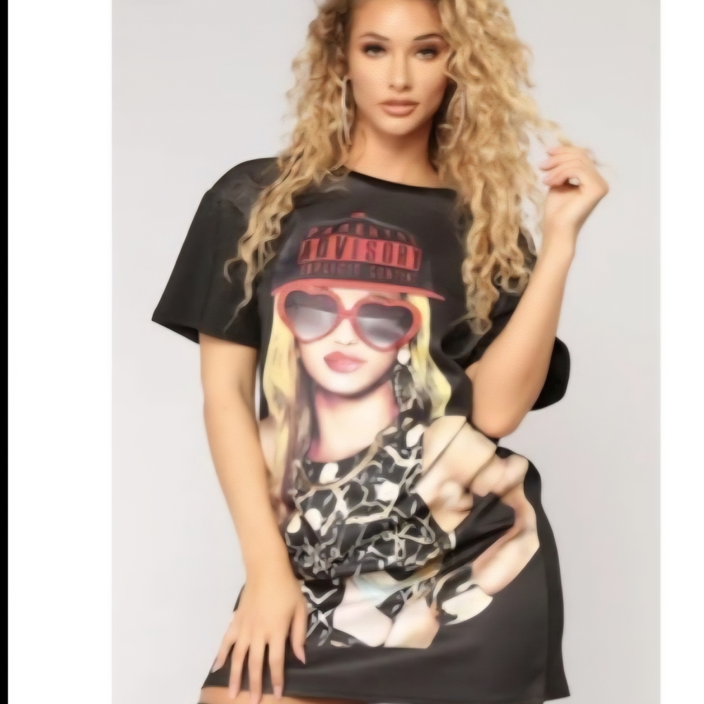 Fashion Nova Black Graphic Tee